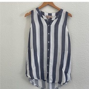 Philosophy, sleeveless striped shirt women’s size small